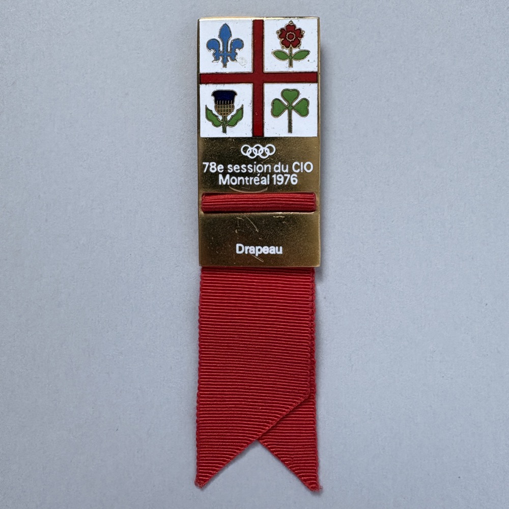 IOC session Jean Drapeau badge
