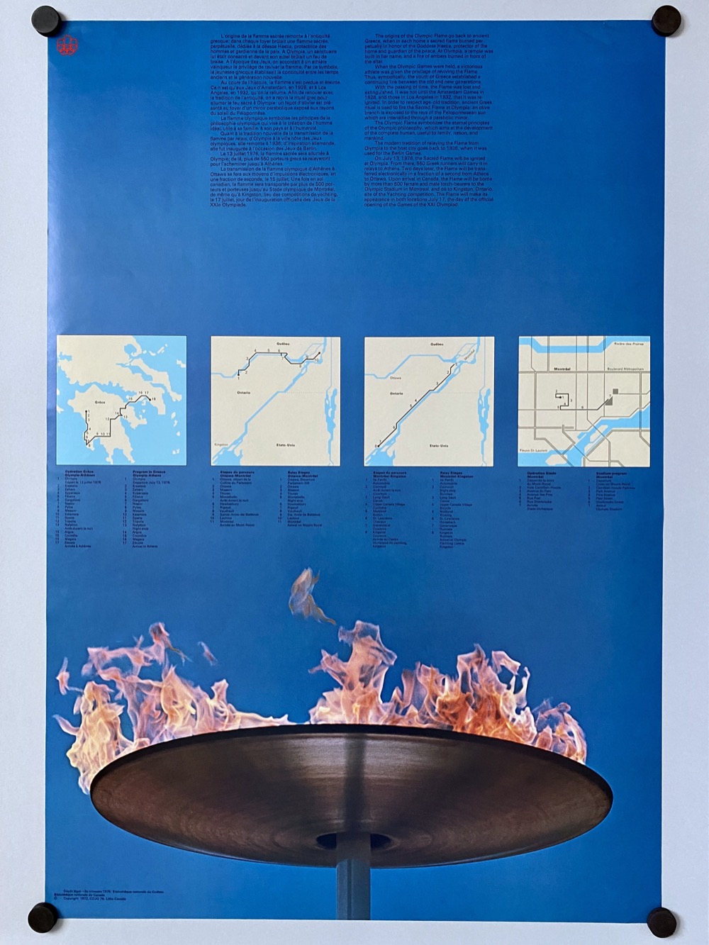 Route of the Olympic Flame poster - back