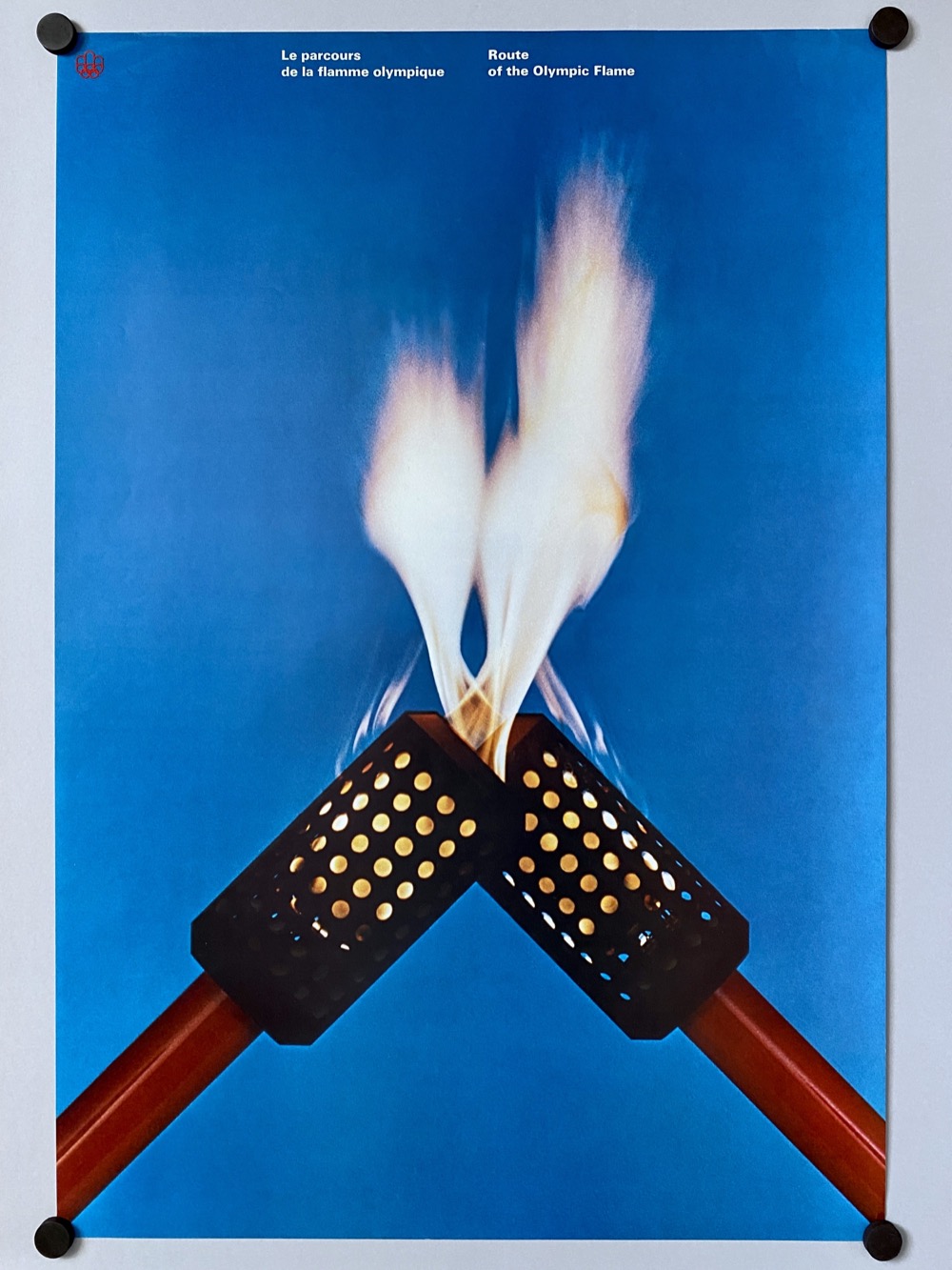 Route of the Olympic Flame poster - front