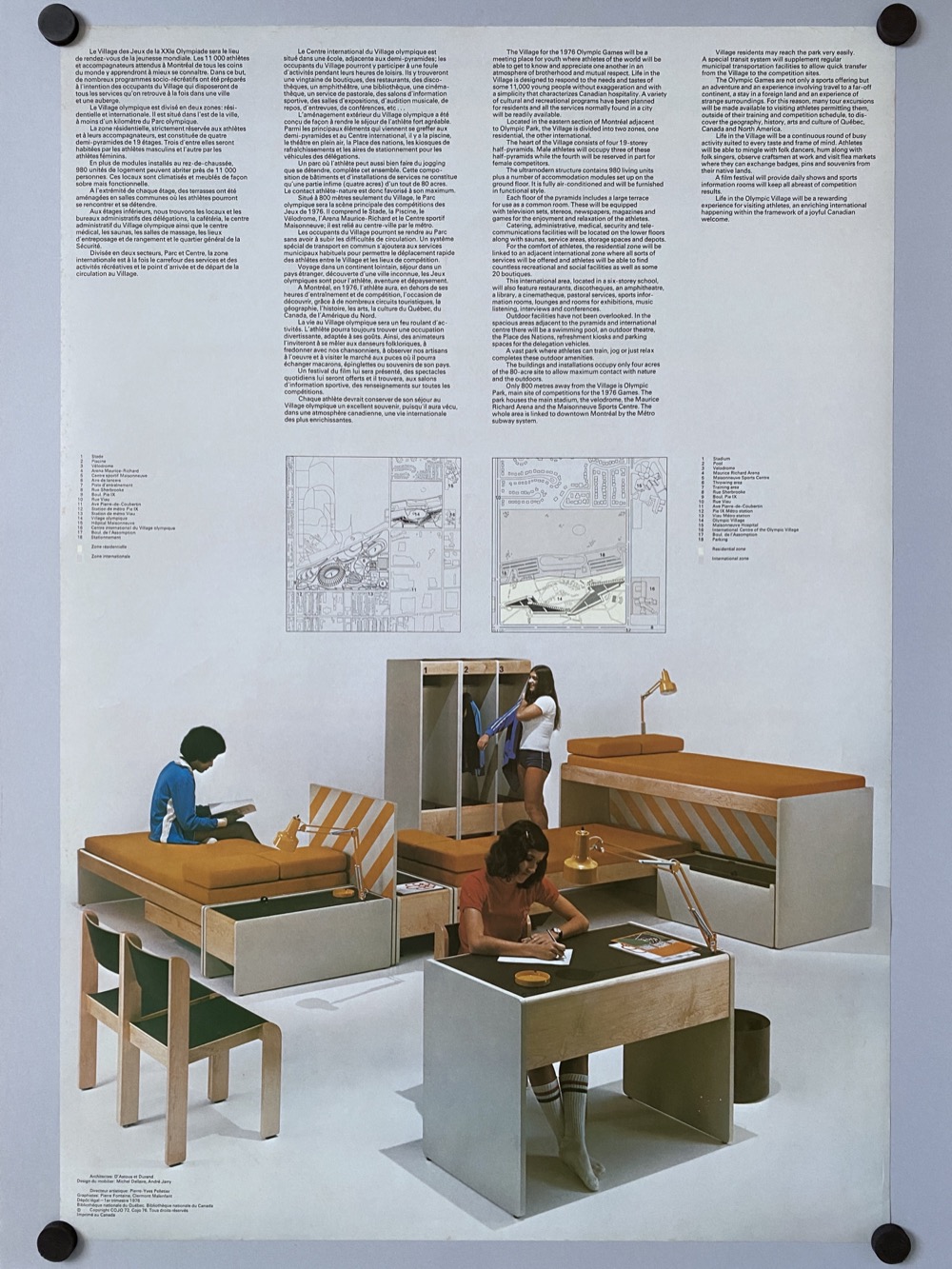 Olympic Village poster - back